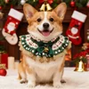 Cotton Pet Cat Dog Drool Towel Lace Scarf Christmas Themed Party Holiday Decoration Accessories Pet Neck Accessories 4
