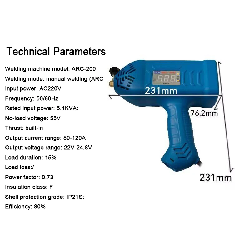 Small Smart And Convenient Handheld Welding Machine 220V Arc Welding Machine Handheld Portable High-Power Automatic 6