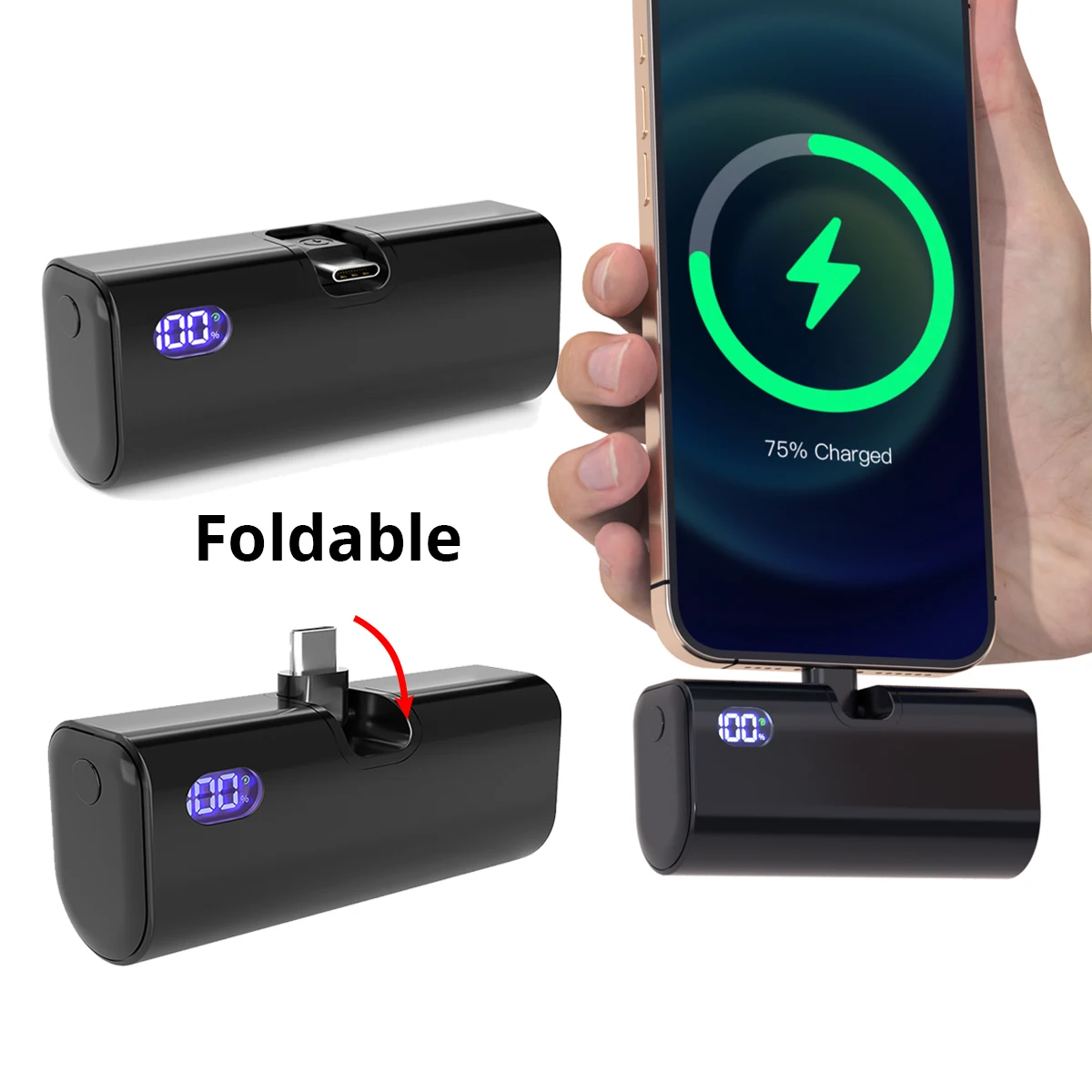 Mini Power Bank Fast Charging Portable Charger for iPhone Xiaomi