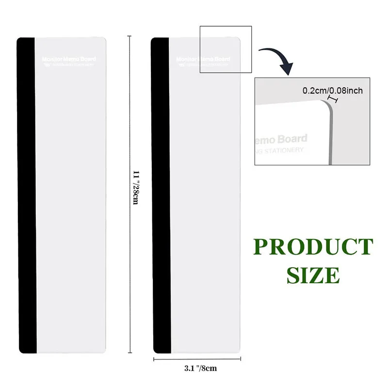 Acrylic Clear Message Board Sticky Memo Board Note Holder Reminder For Computer Monitors Screen Office Desk Accessories 4