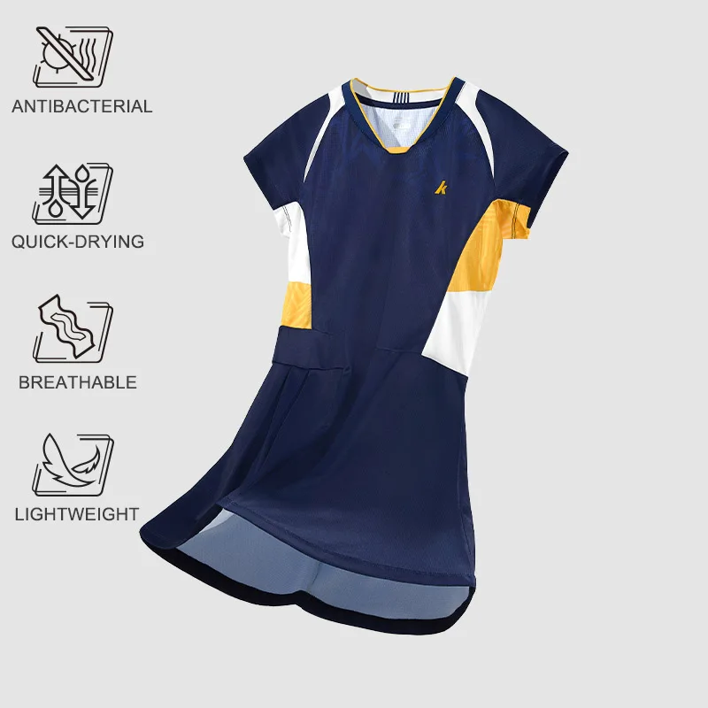 Kawasaki Tennis Dress K1C08-C2797 Fashionable Quick Drying Women's Sports Dress Summer Dresses 2025
