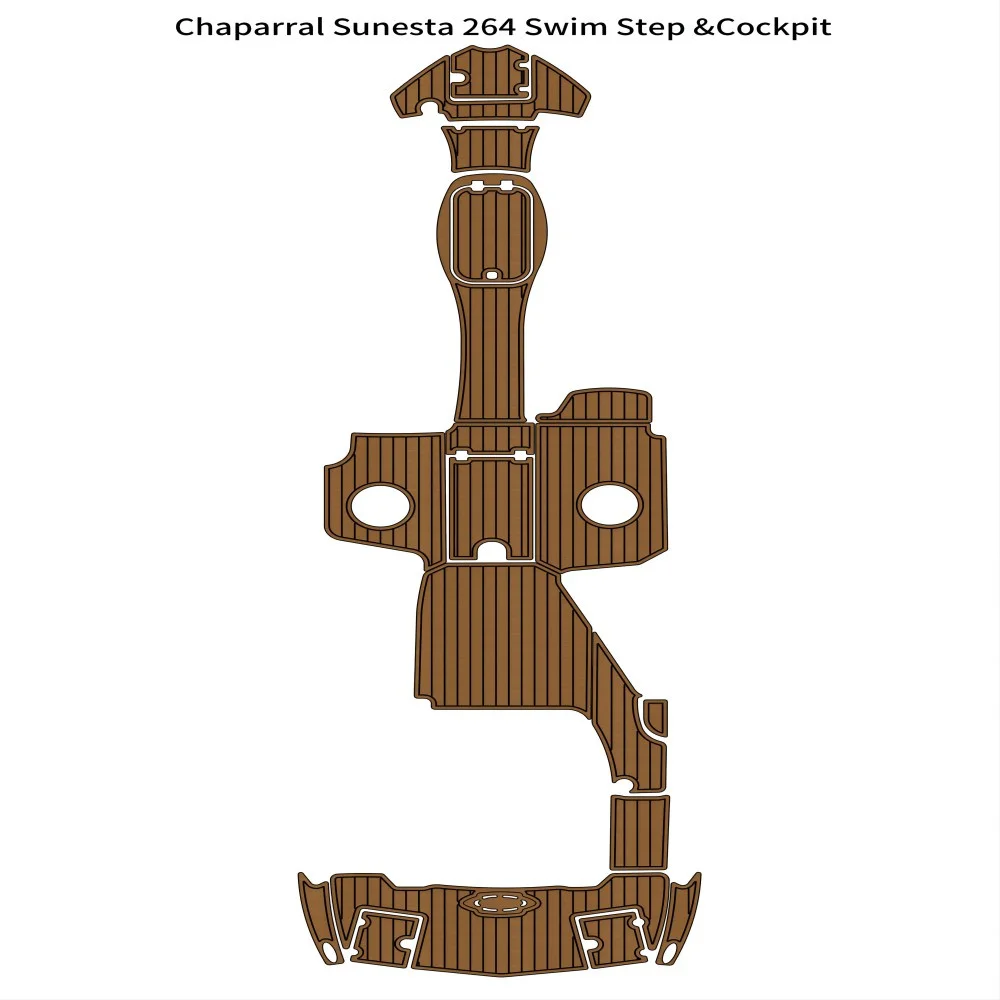 

Chaparral Sunesta 264 Swim Step Cockpit Boat EVA Foam Teak Deck Floor Pad Mat Backing Self Adhesive SeaDek Gatorstep Style