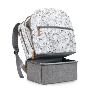 Mommy Bag Compartment Waterproof Nappy Backpack Convenient Baby Nursing Bags Breast Pump Bag Cooler Compartment Backpack