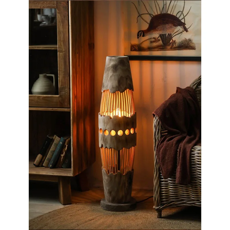 

Напольная Лампа B & B ручной работы, тихий светильник в стиле ретро для создания атмосферы в спальне, декоративные украшения для дивана