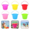 6 Pcs Children's Beach Bucket Water Playthings Toys Outdoor Sand Dig Buckets Playing Portable Small Supply 4