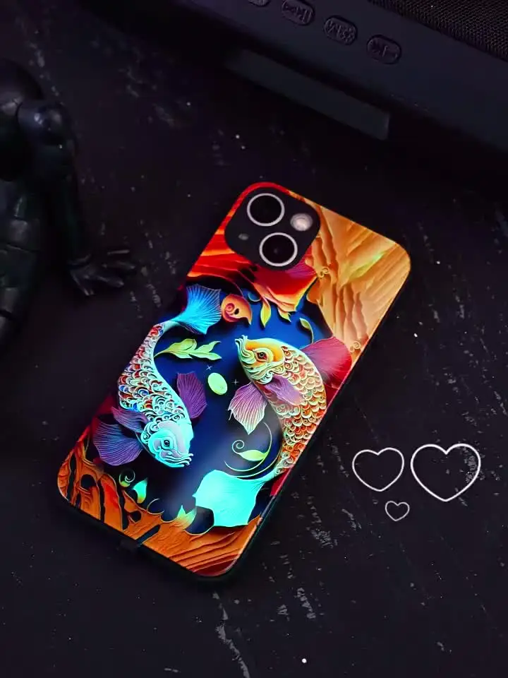 Чехол для телефона Оригами Будды со светодиодной подсветкой и светящимся