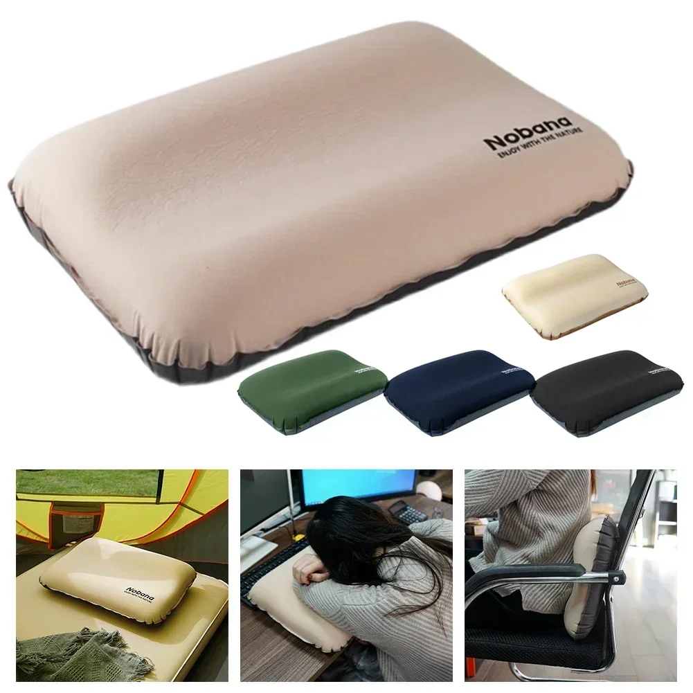 Camping Pillow Self Inflating Pillow 3D Ultralight High-resilience Memory Foam Outdoor Travel Automatic Inflatable