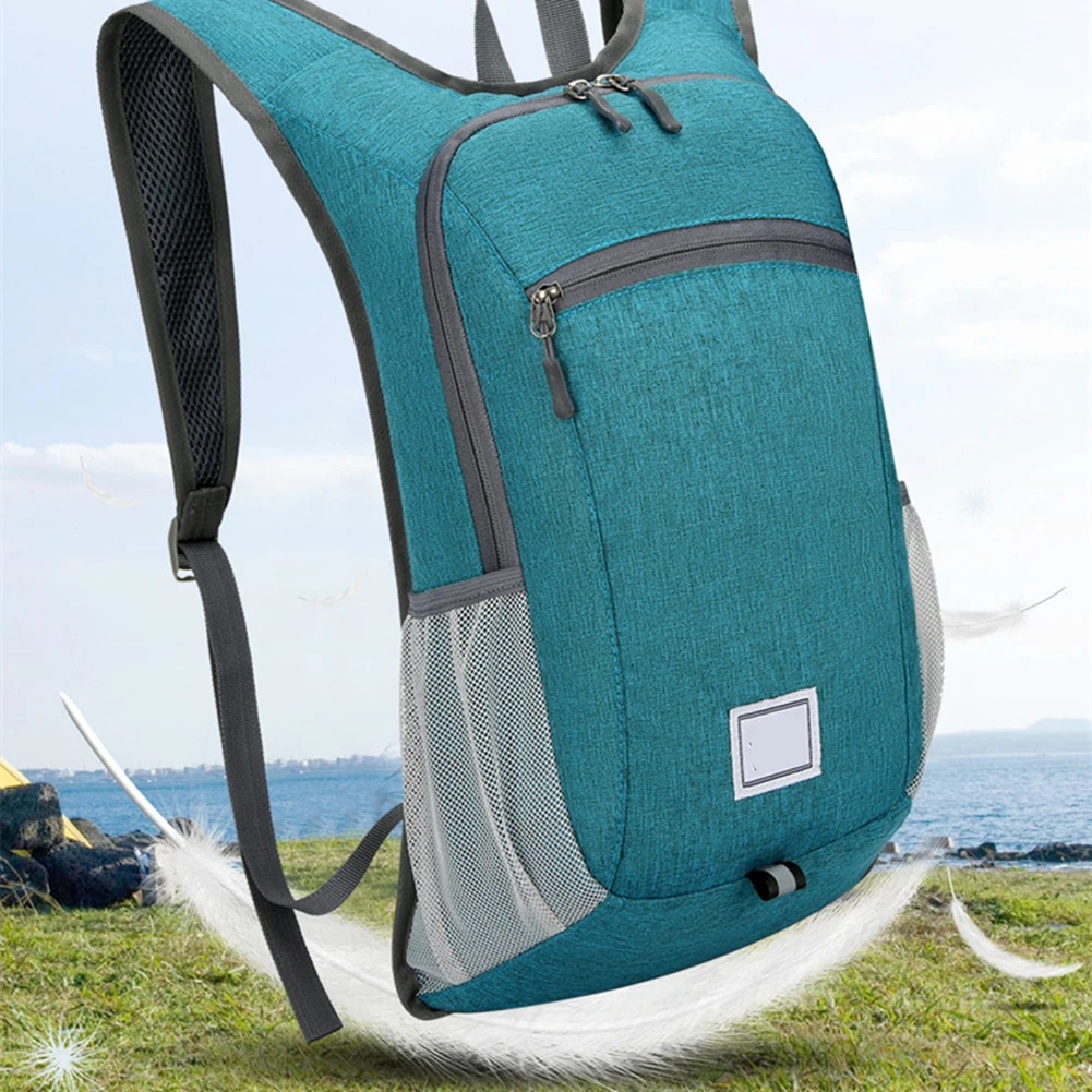

Casual School Bag With Side Net Pocket Durable Small Pack For Hiking Picnic Travel Bags For Men Women's Leisure Backpacks