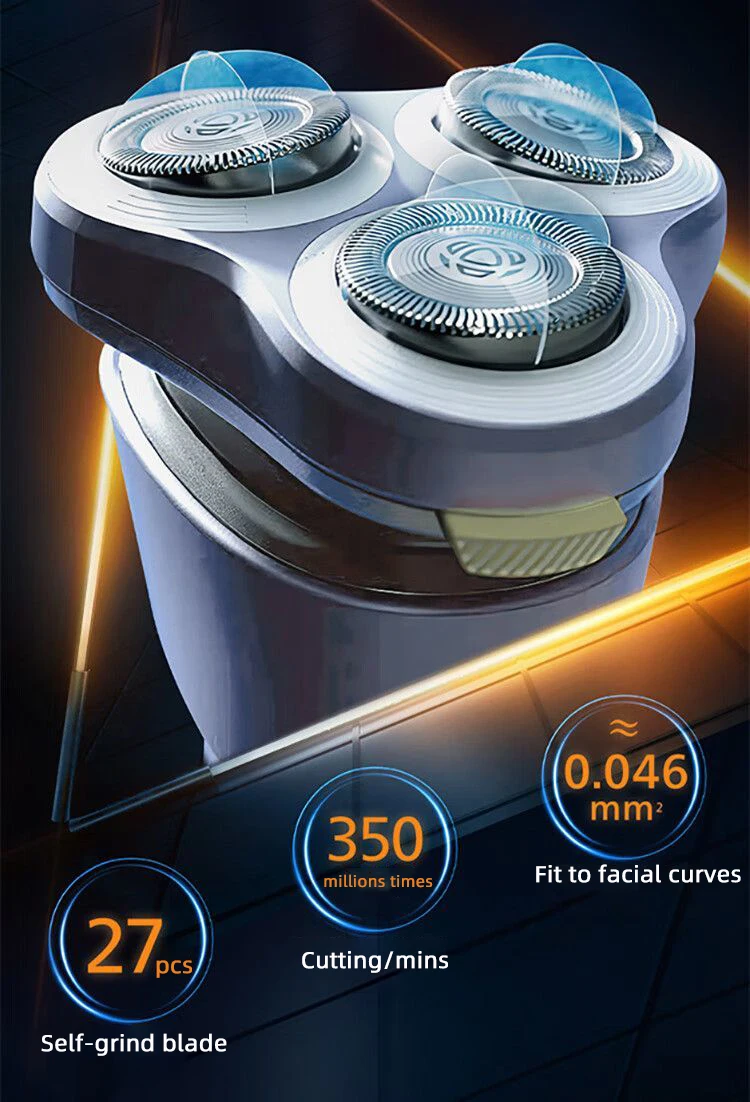 Philips S1113 Electric Shaver - USB Rechargeable Stainless Steel Razor with PowerCut Blades