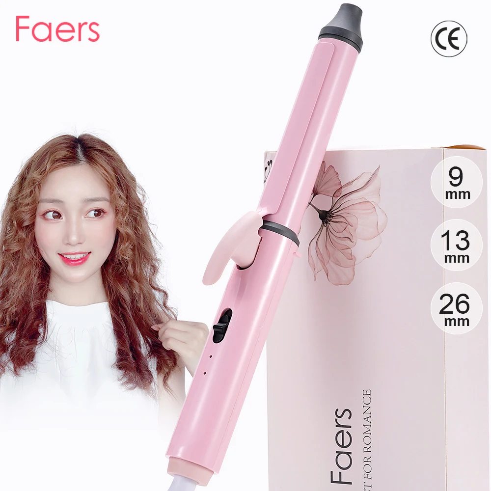 

Hair Curler 9mm/13mm/26mm Ceramic Curling Iron Flower Cone Wool Hair Waves Roll Fast Heating Electric Fashion Hair Styling Tools