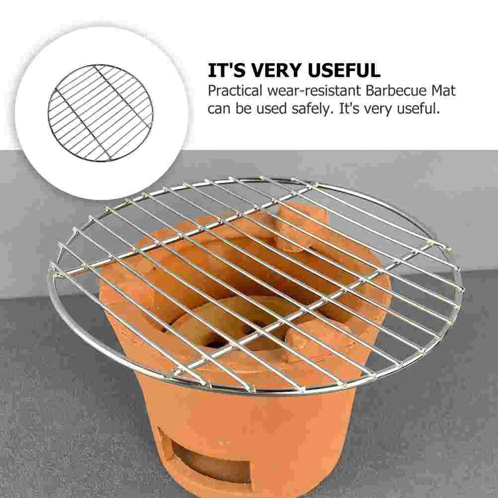Round Grill Mesh Round Grill Grate Multi-function Mesh Net Practical Barbecue Wire grill mesh
