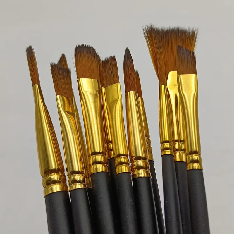 Nylon Art Oil Brush Set for Acrylic Painting and Watercolor