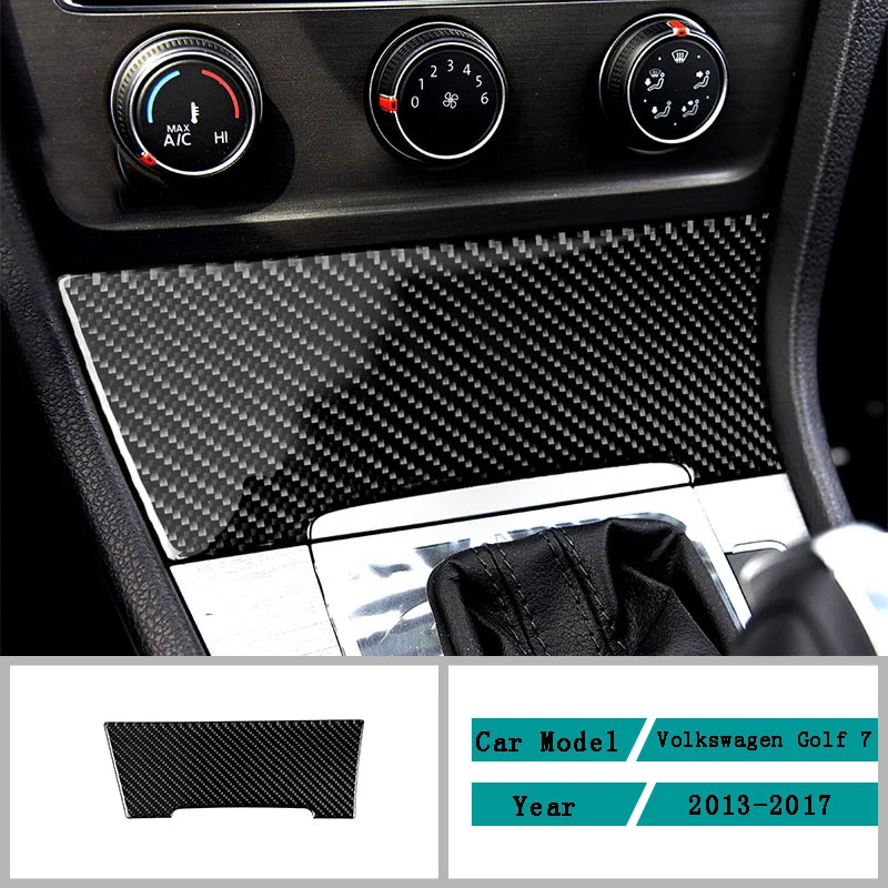 Carbon Fiber Car Accessories Interior Cigarette Lighter Decoration Decals Cover Trim Stickers For Volkswagen Golf 7 2013-2017 custom plates