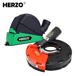 HERZO 2PCS 5Inch/125MM Dust Shroud Kit Grinding and Cutting Dust Collector Angle Grinder Cover Attachment