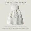 New Winter Twist Knitting Hat For Women Fur Pompom Thick Plush Cap Beanie Solid Color Ladies Warm Ski Snow Skullies Beanies 3