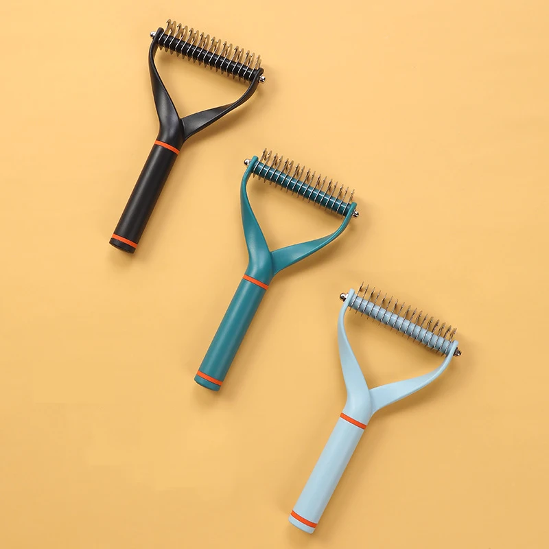Pet Hair Remover Stainless Steel Dog Brush for Small Medium Dogs Golden Retriever Border collie Pets Grooming Comb Accessories (art.: 3920bfc18ffbb) - 3920bfc18ffbb