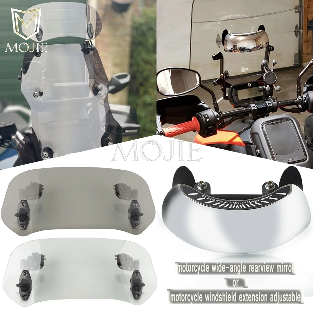 Moto Grandangolare Specchietto Retrovisore Parabrezza Extender Per Moto Guzzi Norge 1200 Gt8V Audace Eldorado 2006-2024