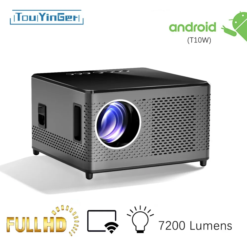 New Touyinger T10 full HD projector for home theater 9000 lumens Miracast Wifi mirroring USB Speaker 1080P LED Projectors