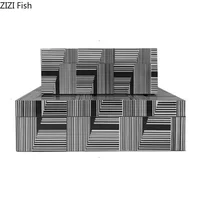 Zebra Stripes Jewelry Boxes Natural Wood Rectangle Cosmetic Jars Dresser Table Desk Decoration Exquisite Jewelry Storage Jar 1