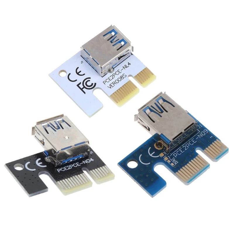 F3KE USB PCIE 1X Small Adapter Card for Graphics Extension Pci-e 1X to 16X Riser