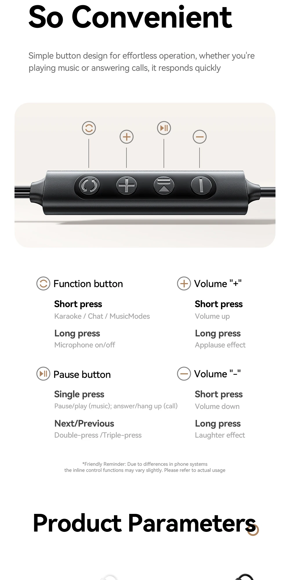 Type-C Karaoke Earphones With Built-in Sound Card HiFi Stereo Music Wired Earbud