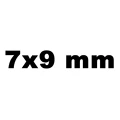 7x9 mm