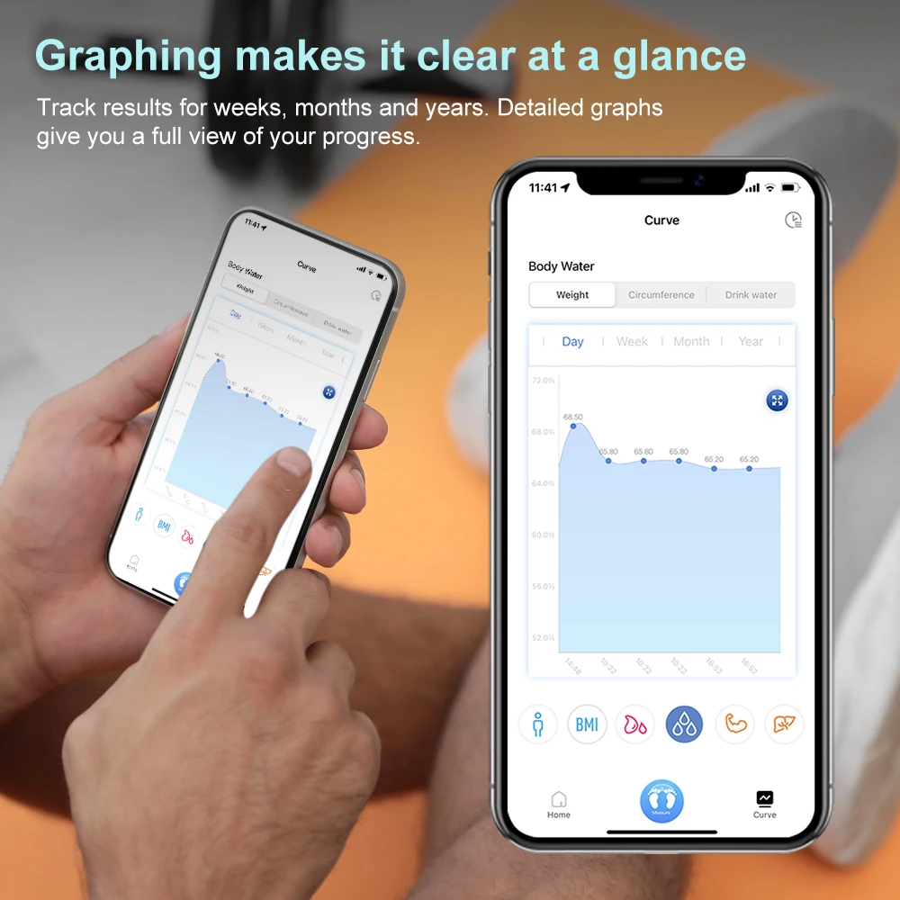 INSMART Digital Weight Scale Person Body Balance Inteligente Adult 180kg Smart Body Fat Professional Scales Bioimpedance Scale 3