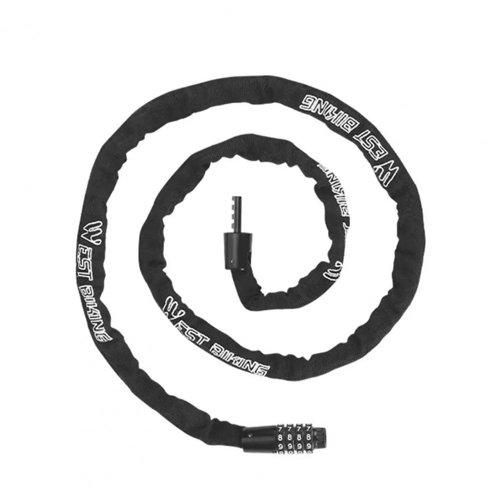 

Bicycle Chain Lock Four-digit Anti-Theft Bicycle Lock Zinc Alloy Bicycle MTB Digit Combination Lock Bike Supplies