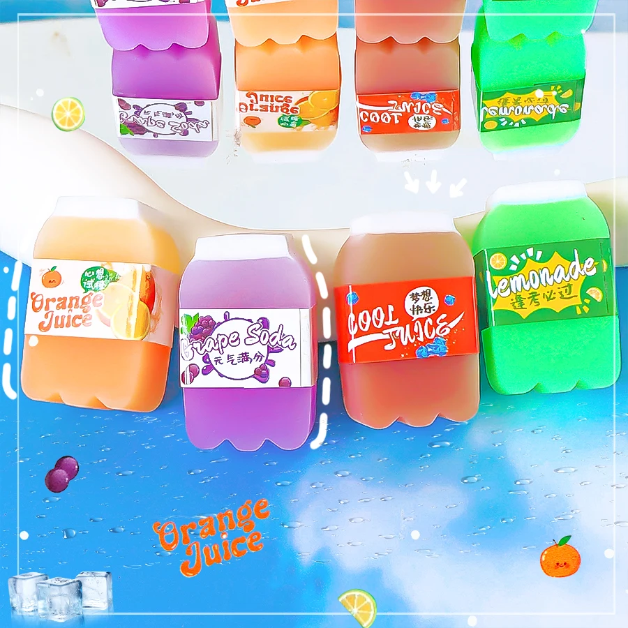 귀여운 문구류 신학기 용품 교실 	   귀여운 것들 학교 고무 음료 재미있는 지우개 예쁜 문구