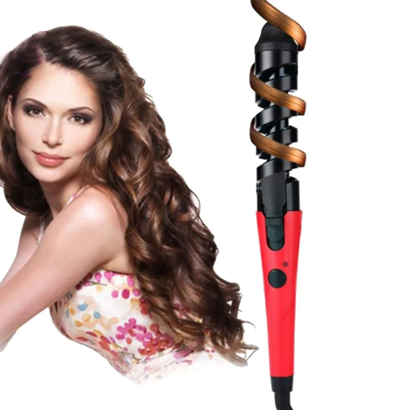 

Professional Hair Curler Roller Magic Spiral Curling Iron Fast Heating Curling Wand Electric Hair Styler Pro Styling Tool