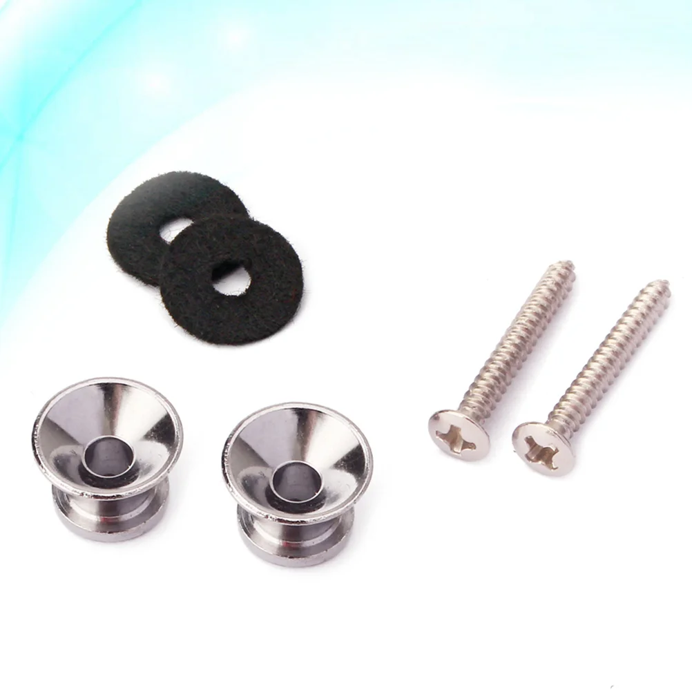 

Mushroom Head Guitar Strap Locks Straplock Buttons Guitar Belt Strap Button with Mounting Screws For Electric Acoustic Guitar