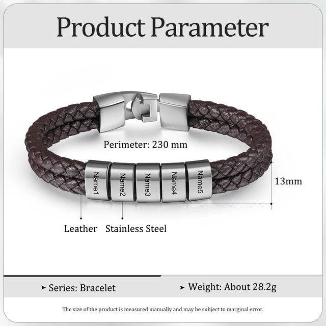 Men's Personalized Bracelet | Rugged Gifts