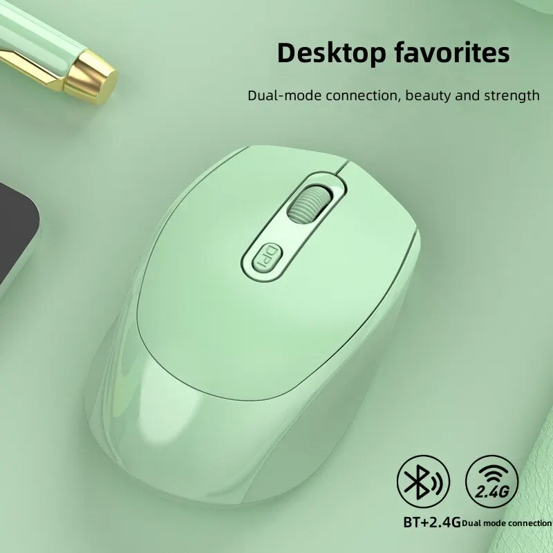 Wireless Silent Mouse Bluetooth 2.4G Dual Mode Mute Charging Portable Mouse Optical For Laptop PC Game Office