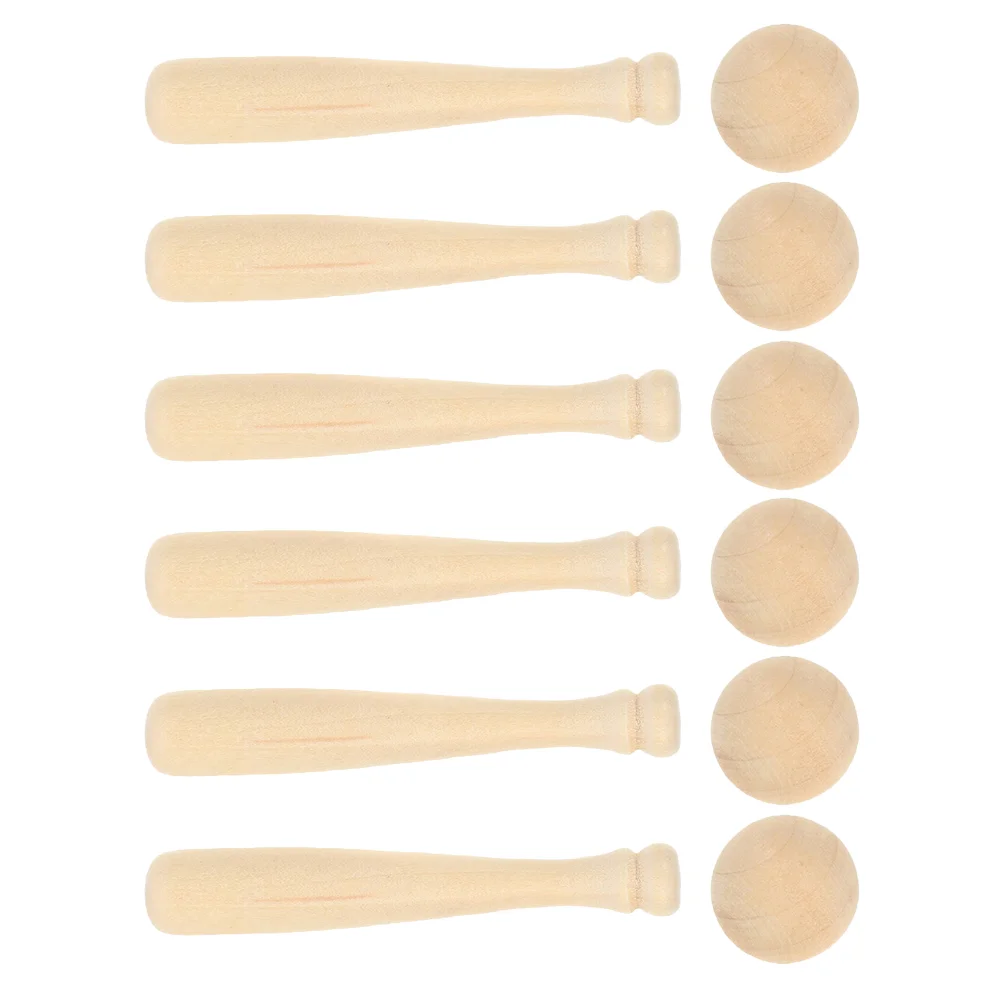 

Mini Baseball Bat Miniature Wood Kit Painting Wooden Crafts Graffiti Unfinished Projects