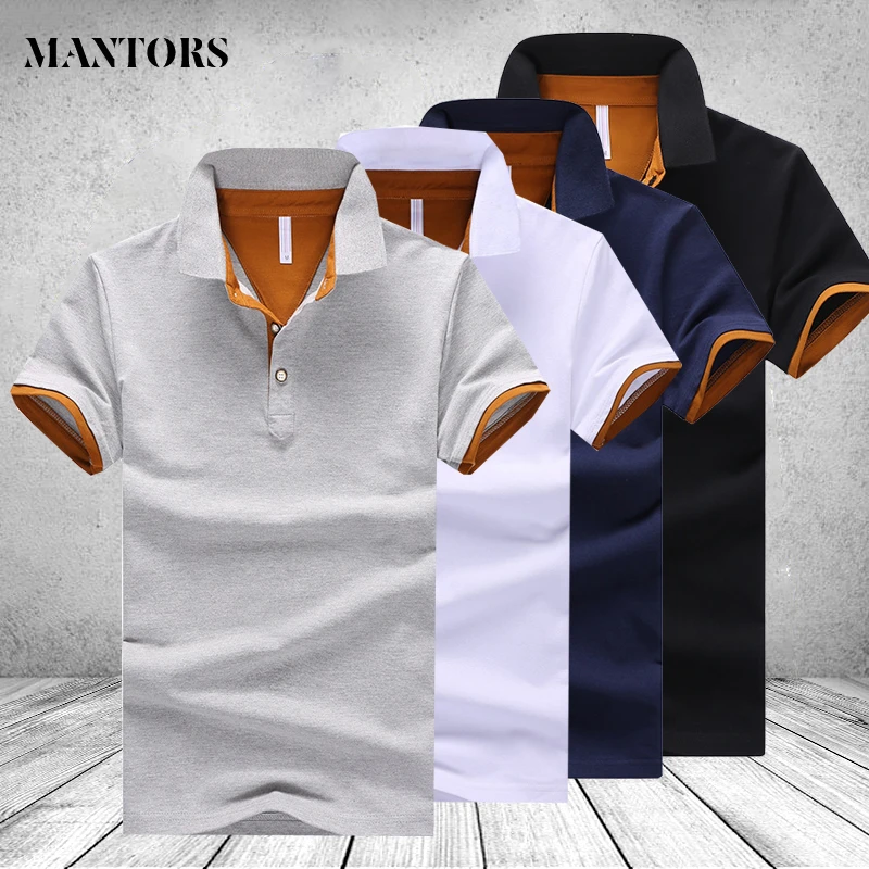 Men Polo Shirts Short Sleeve Breathable Male Cotton Tee Shirt Brand