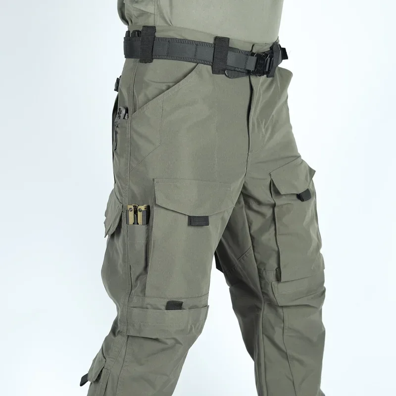 Taktische Cargohose für Herren, mehrere Taschen, verschleißfest, Outdoor, Wandern, Training, Militär, lockere Passform, lässig