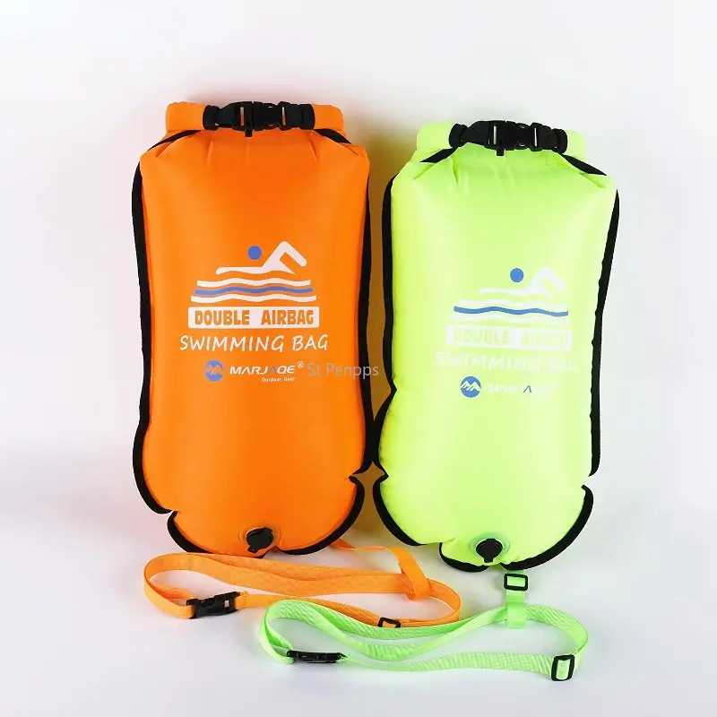Water Sports Storage Safety Bag Open Swimming Buoy 20L Inflatable