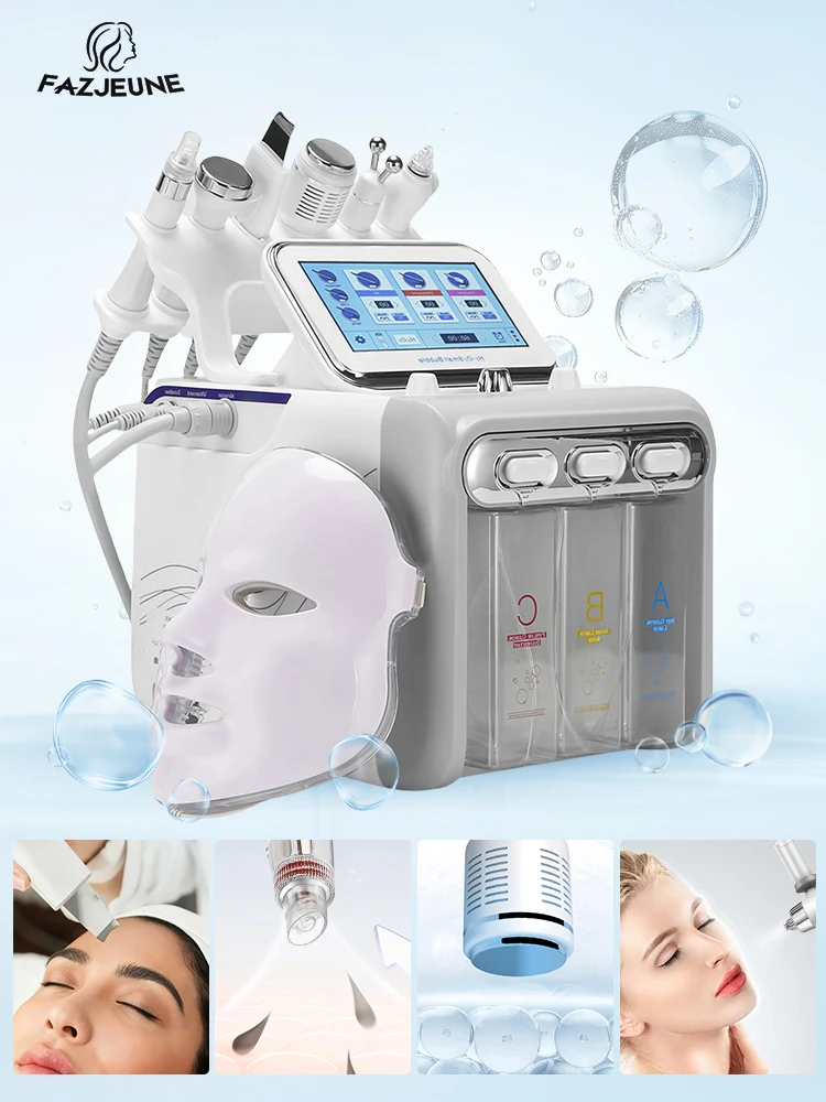 Dispositif de beauté du visage 6/7 en 1, nettoyage en profondeur, dissolvant de points noirs, hydratant, rajeunissement de la peau, nettoyeur de pores, Machine exfoliante 1
