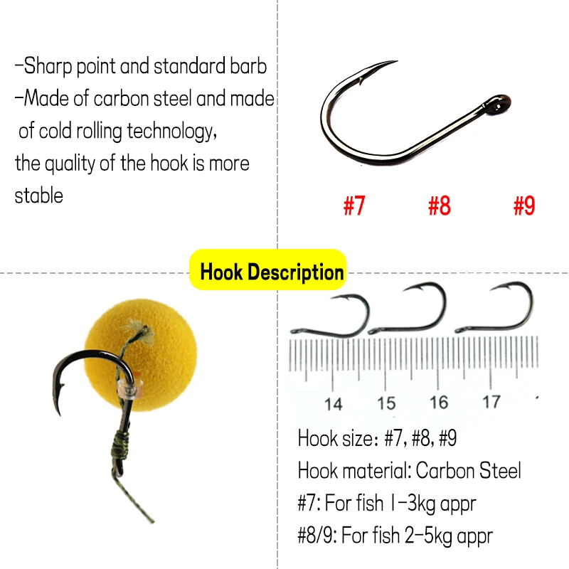 Best Hook Size For Carp JIGEECARP 5pcs Carp Fishing Accessories