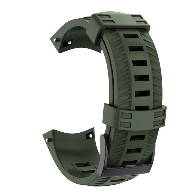 Versatile 24mm Silicone Watch Strap Replacement