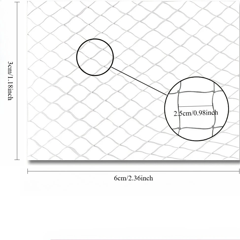 1 Set Transparentes Katzenschutznetz in Verschiedenen Größen mit Zubehör für Balkon und Treppen - Verhindert Haustierstürze und Ausbrüche – Detail 3