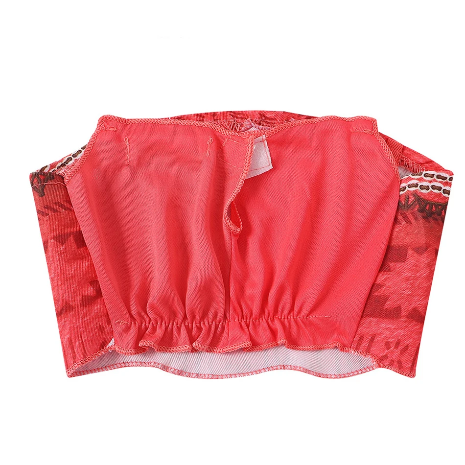 YOSICIL Vaiana Prinzessin Kostüm Für Mädchen – Moana Kleid Mit Blumenkrone, Halskette & Haarclip Für Karneval & Geburtstag