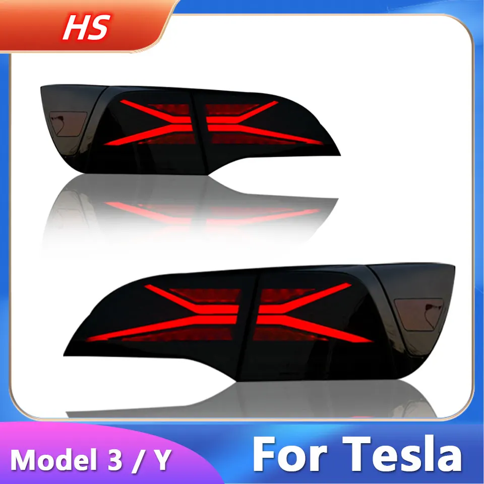 Modified Taillight For Tesla Model 3 Y Led Streamer Steering Running