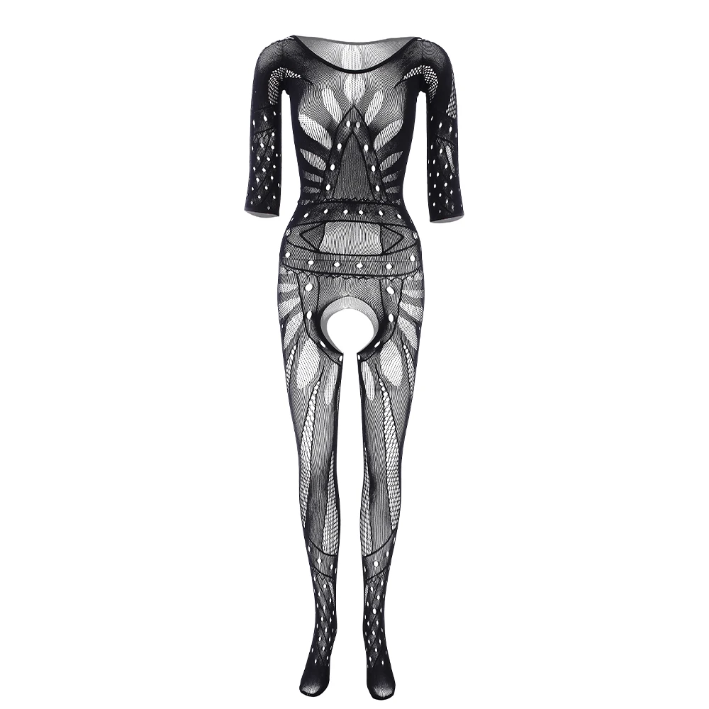 Hot Sexy Bodystockings Black Sex Nightwear Lstry Fashion Underwear Sleepwear Intimates Kimono Sex Products Crotchless Teddies