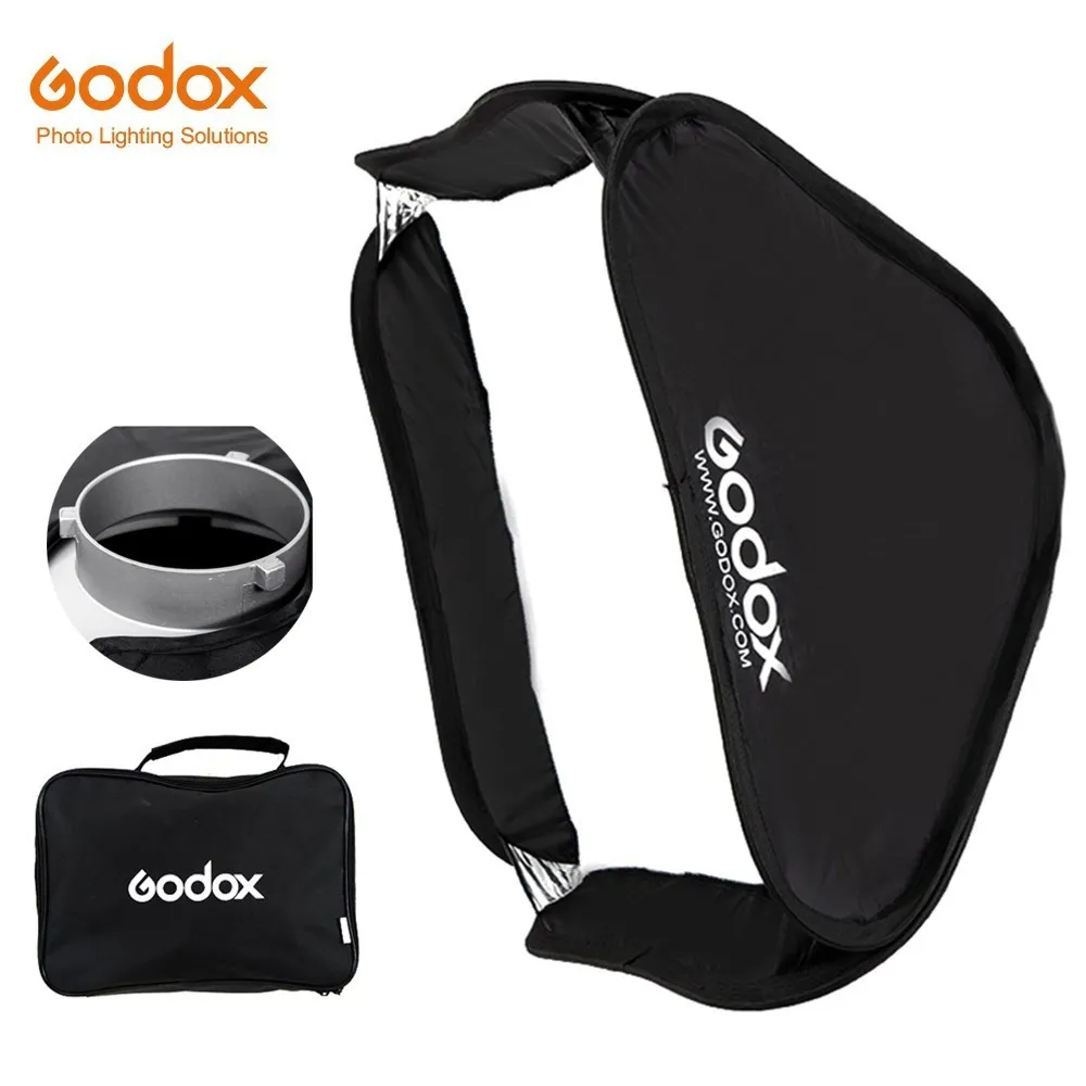 

Godox 60 x 60cm 80 x 80cm Folding Portable Bowens Mount Softbox Studio Strobe Flash Photo Reflective Softbox Diffuser