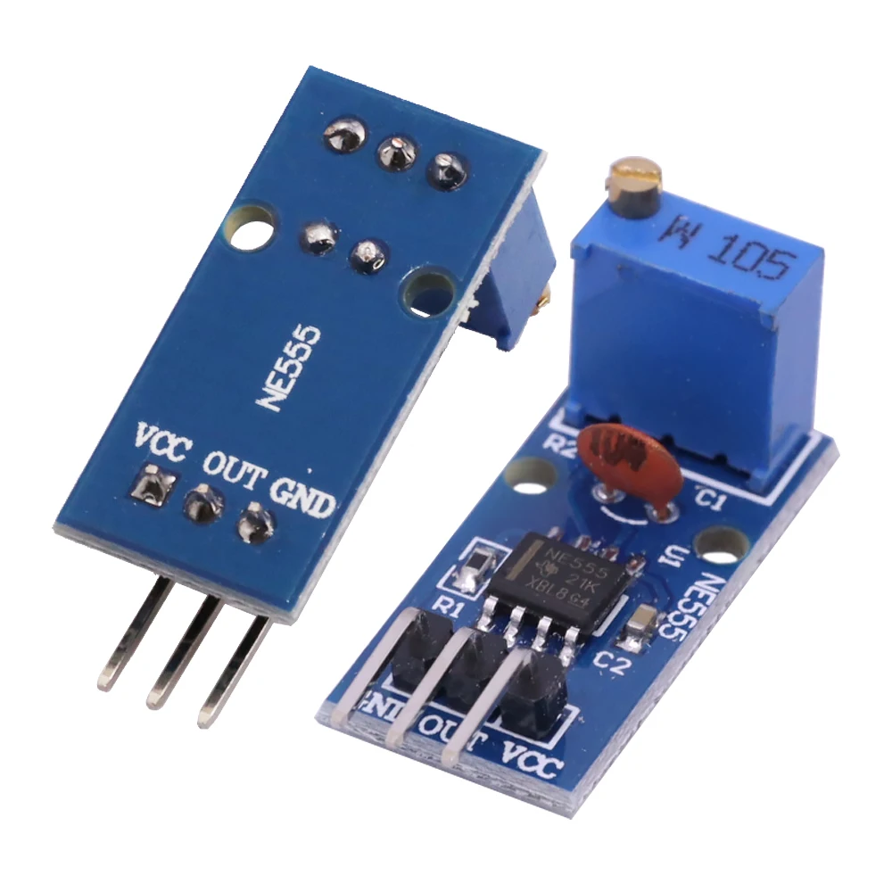DC 5V 12V NE555 Adjustable Resistance Frequency Pulse Generator Module Single Channel Output for Arduino Smart Car