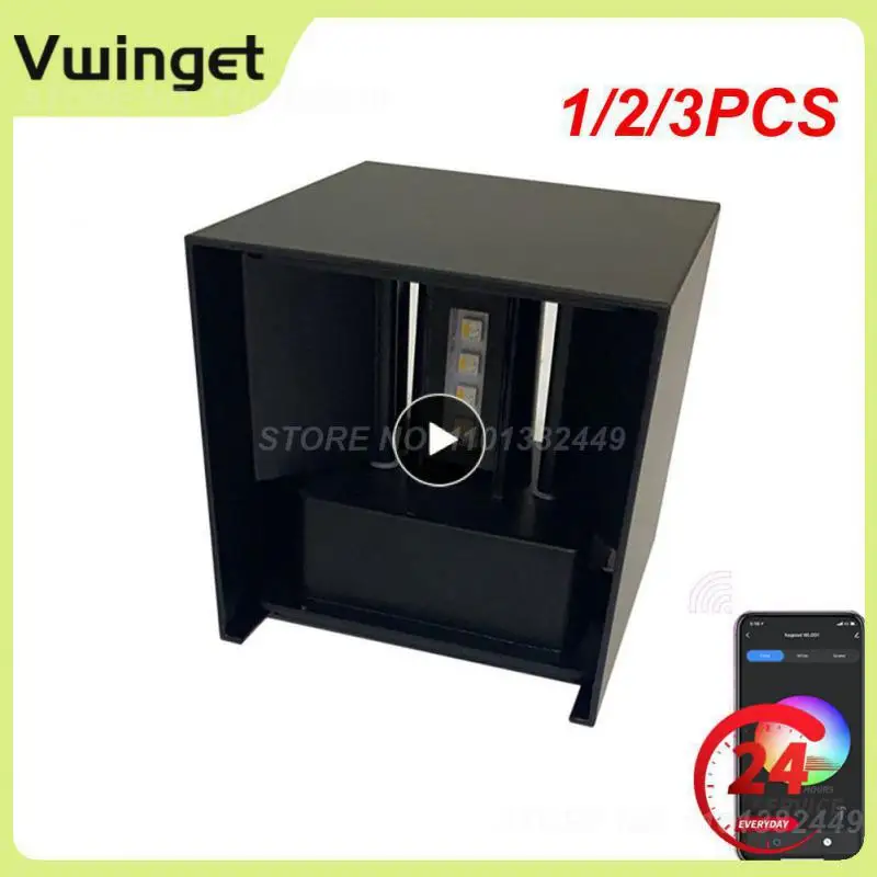

1/2/3PCS Outdoor Wall Lamp Aluminum Balcony Surface Mounted Cube Garden Porch Light Indoor & Exterio IP65 Waterproof Modern