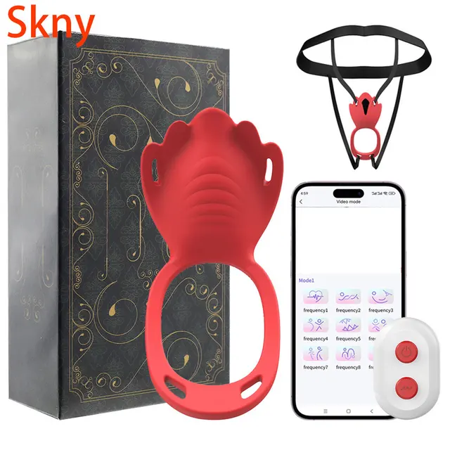 Tragbarer Höschenvibrator, weiblicher Klitorisstimulator, 9, Vibration mit APP-Steuerung, vibrierender Penisring, sexy Spielzeug für Erwachsene für Paare