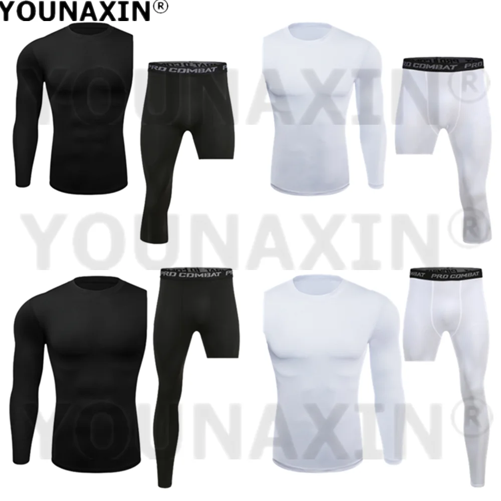 Men Sports Suit Basketball Training Clothes Men Base Layer One Arm Sleeve T-shirts Exercise Trousers Running Tight Sports Cropped One Leg Leggings Basketball Fitness Pants