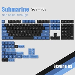 Low Profile PBT Keycaps - Custom Double Shot Slim (138 SHL)